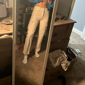 Straight leg cargo jeans